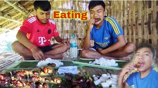 Roast Chicken Recipe Eating Roast Chicken  North East India🇮🇳 Tripura Village Life Style Vlog [upl. by Supple265]