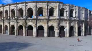 Les Arènes de Nimes vues par un drone [upl. by Siramay]