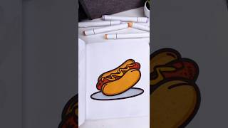 Yummy food drinks amp snacks coloring book art coloring drawing asmr coloringbook [upl. by Nitram]