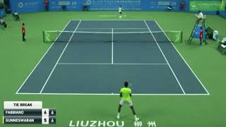 Prajnesh Gunneswaran vs Thomas Fabbiano  QF  ATP Liuzhou Challenger [upl. by Asena]