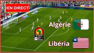 Libéria vs Algérie en direct aujourdhui Éliminatoires CoupeAfrique Simulation football Gameplay PC [upl. by Amla966]