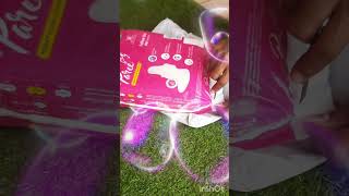 Paree Sanitary pad unboxing youtubeshorts shorts meesho meeshohaul [upl. by Esilahs459]