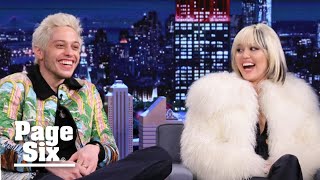 Miley Cyrus goes to Pete Davidson’s Staten Island condo after Fallon  Page Six [upl. by Lebasiram]