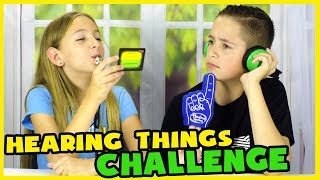 HEARING THINGS GAME CHALLENGE WHISPER CHALLENGE [upl. by Maram]