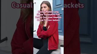 Hoodie Women Long Sleeve Sweatshirts Fall Outfits Oversized Hoodies shortsusa viralshort [upl. by Elocen]