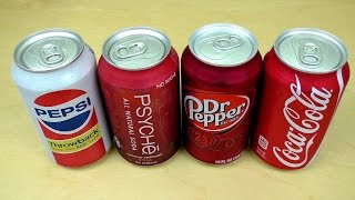 BATTLE Coca Cola  Pepsi Throwback  Dr Pepper  Psyche Cola [upl. by Aranaj33]