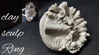 Diy Clay tuberoses Ring using Fevicryl mould it periwinkle TV [upl. by Tessy]