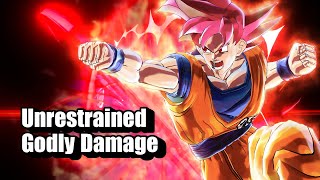 Super Saiyan God Goku Is Still A Beast With His One Combo Kill Dragon Ball Xenoverse 2 [upl. by Koetke]