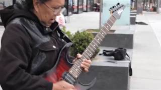 Carlos Santana  Europa What Check this cover by an old lady at the street [upl. by Davon465]