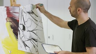 How to paint like Willem de Kooning – Part 2 – with Corey DAugustine  IN THE STUDIO [upl. by Nairoc]