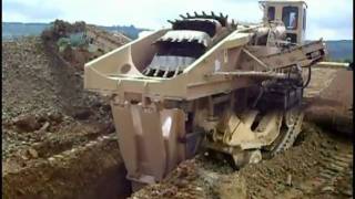 Tesmec 1475 Bucket Wheel Trencher  UK  Pipeline [upl. by Bonnette]