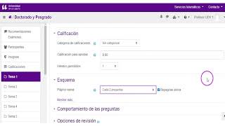 Moodle Configuración del cuestionario para un examen [upl. by Rovelli]