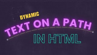 Crafting dynamic text paths with HTML SVG and CSS A guide to responsive and accessible graphics [upl. by Uund]