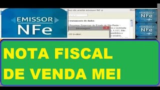 EMISSÃƒO DE NOTA FISCAL ELETRÃ”NICA PELO EMISSOR SEBRAE 401 MEI SIMPLES NACIONAL [upl. by Shabbir]