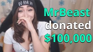 DONATING 100000 TO ATTRACTIVE FORTNITE STREAMERS [upl. by Margarete]