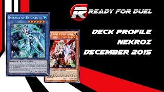 Deck Profile Nekroz December 2015 Ready for Duel [upl. by Notxed5]