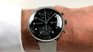 Junghans Max Bill Chronoscope Ref 027450049 [upl. by Akym]