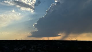 Beautiful LP Supercell in TX  6 Hours of Waiting 51124  Live Storm Chase Archive [upl. by Akihsar]