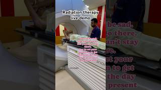 Live demo of radiotherapyRadiation treatment kese hota h  ytviral cancersurvivor fightagainst [upl. by Savil747]