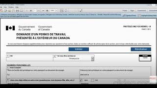 Comment remplir étape par étape le formulaire de demande de permis de travail pour le Canada IMM1295 [upl. by Oinafipe549]