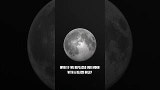 What Would Happen If Our Moon Got Replaced With A Black Hole shorts cosmology spaceinformation [upl. by Enella]