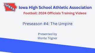 Football 2024 Officials Training Preseason 4 [upl. by Fay]