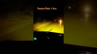 Toyota Platz 1000cc 2004 Night Drive in single road [upl. by Eedahs]