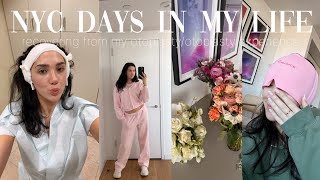 VLOG NYC days in my life getting an otoplasty my ear pinning surgery experience  recovery [upl. by Cheke]