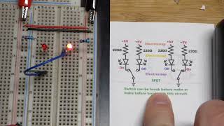 Single pole double throw switch demonstration circuit [upl. by Yeruoc]