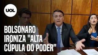 Bolsonaro ironiza quotalta cúpulaquot de Brasília por usar máscara e pegar covid19 [upl. by Kamal]