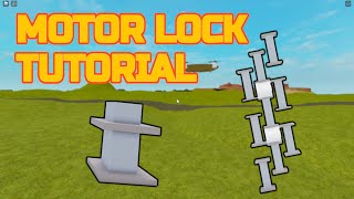 Motor Lock Tutorial in Plane Crazy Roblox  duckster [upl. by Aihsela682]