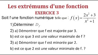 Fonction majorée fonction minorée exercice 3 [upl. by Murrell]