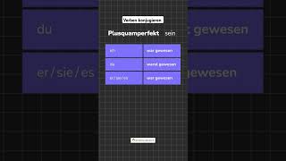 quotSeinquot im Plusquamperfekt  Deutsche Verben konjugieren ichlernedeutsch germangrammar [upl. by Inami]