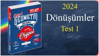 Dönüşümler Test 1  Orijinal geometri soru bankası [upl. by Anastasio]