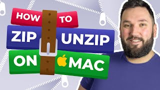 How to ZIP and UNZIP files on a Mac 2024 Full Guide [upl. by Okimuk]