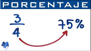 Convertir fracción a porcentaje [upl. by Eidolem]