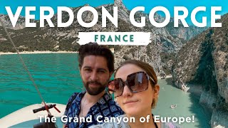 The Grand Canyon of Europe Boating along the Verdon Gorge lake 🇫🇷 [upl. by Kred]