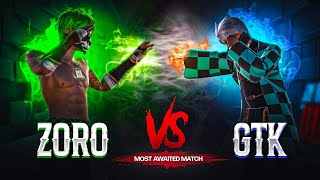 TGR GTK111 Vs ZORO FF  1vs1 Most Demanded amp Awaited Match 🍷🗿 [upl. by Asseret440]