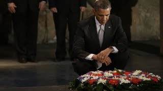 President Obama visits holocaust memorial [upl. by Shorter]