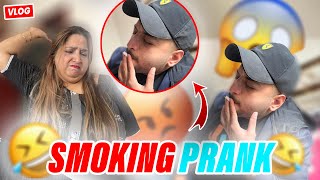 Smoking Cigarette Prank In Front Of My Angry Mom 😅😡  New Vlog  prankvideo angryprank [upl. by Azarcon]