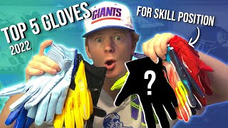 Best Receiver Gloves of 2022 Top 5 Skill Position Football Gloves [upl. by Antonie]