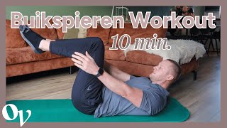 Buikspieroefeningen  10 minuten buikspieren workout voor thuis OPTIMAVITA [upl. by Blaze]