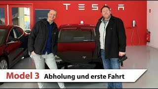 Tesla Model 3 Abholung in Frankfurt  Erste Auslieferung Deutschland  Test Autopilot [upl. by Leirraj833]