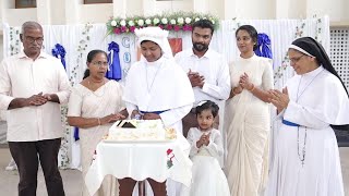 Religious Vestition and First profession 2024  Sr Mariya Kachappilly SABSreligiouslife [upl. by Boaten]