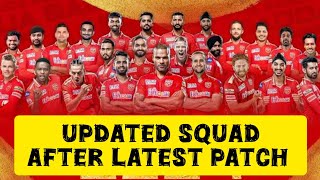 PUNJAB KINGS  UPDATED SQUAD  LATEST PATCH  CRICKET 24 [upl. by Ardnaiek710]