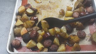 Oven Roasted Smoked Sausage and Potatoes  10 SP [upl. by Aital895]