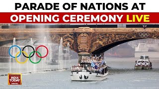 Paris Olympics 2024 Opening Ceremony Live Parade Of Nations  Paris Olympics Big Highlights LIVE [upl. by Alaj]