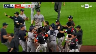 Yankees  Orioles Bench Brawl Fight July 12 2024 [upl. by Ulberto]