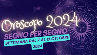 Scopri il SEGRETO del tuo segno zodiacale dal 7 al 13 ottobre [upl. by Neirod458]