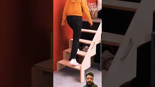 Espectacular escalera plegable diy decorhacks woodworking tips carpentry [upl. by Enirbas]